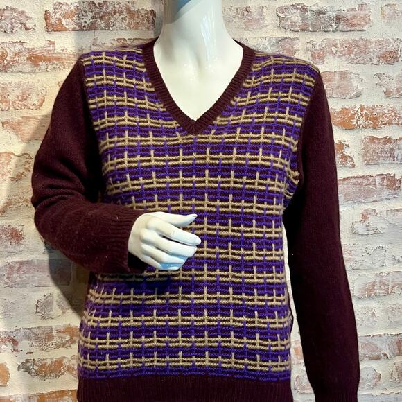 PRADA Purple Cashmere Mens Sweater SZ52(42US) - Picture 1 of 9